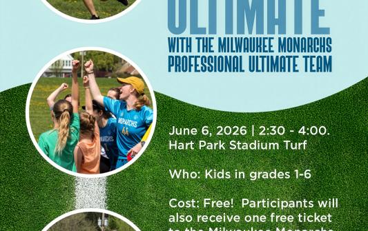 Milwaukee Learn to Play Ultimate Frisbee Clinic